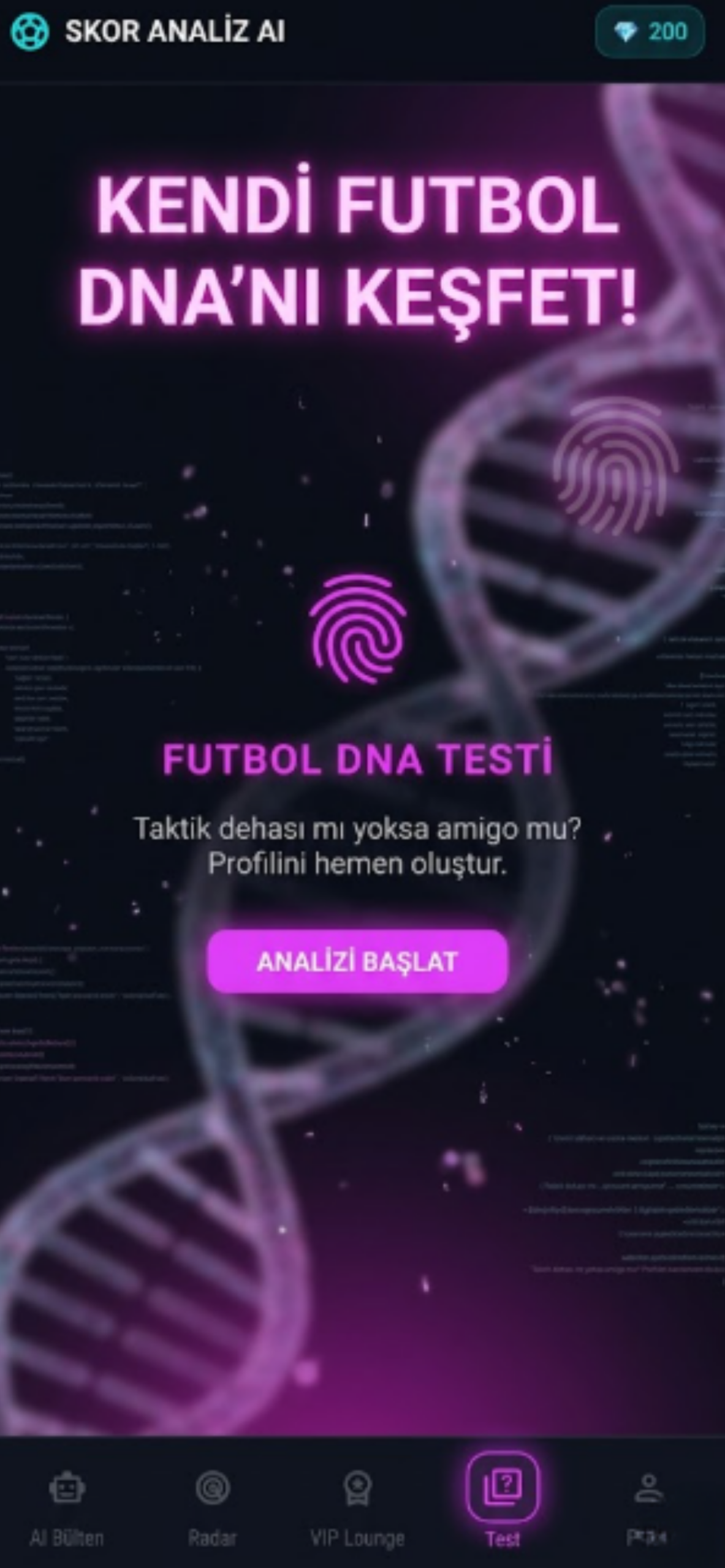 Taraftar DNA Testi
